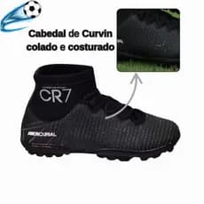 Chuteira Leve Masculina Para Campo Sintético Society com Aderência e Estabilidade Envio Imediato