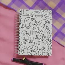 Caderno A5, Cachorrinhos - sketchbook, bullet journal, pautado, fofo, criativo, caderno artesanal, folhas 90g