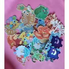 Adesivos vinil brilhantes Pokémon | á prova d’agua - Kit com 15 unidades