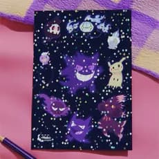 5 Cartelas de Adesivos Pokémon | vinil brilhante, à prova d’água
