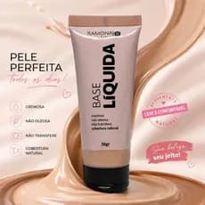 Base Bisnaga Cremosa Ramona Make Up 30g | Alta Cobertura | Escolha a Cor