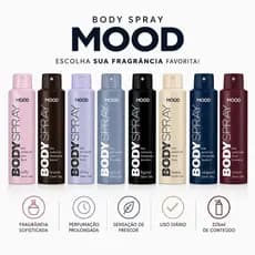Body Spray Feminino e Masculino Mood Original 225ml | Escolha Sua Fragrância | Belle, Bravus, Divine, Legend e Mais