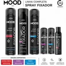 Spray Fixador de Cabelo Mood Care My Health Original 400ml | Fixação Duradoura e Secagem Rápida