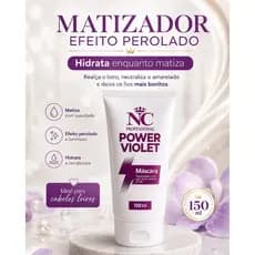 mascara matizadora power violet 150ml (efeito perolado)