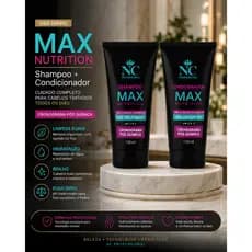 Kit shampo e condicionador 150ml Max Nutrition NC – Hidratação, Brilho e pH Pós-Química