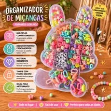 Kit Miçangas Pulseiras Colar Infantil Educativa e criativo  bolinhas Crianças Brinquedos Presente