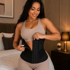 Modelador De Cintura Feminino Alta Compressão Abdominal Ajuste Roupa Fitness Diminuir Afinar Cintura