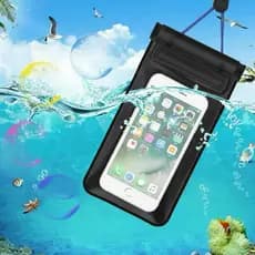 Kit 2 Capinhas À Prova D'água Preta Universal Para Celular