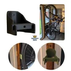 Gancho Suporte Bike Parede 2.5" – Vertical | PLA Impressão 3D