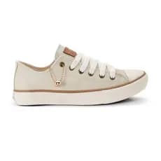 Tenis lançamento white star com pingente sola vulcanizada