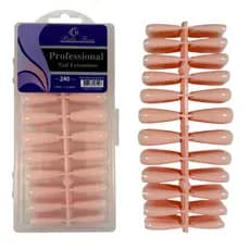 Kit 240 UNHAS Postiça Bailarina 3 tons de Nude