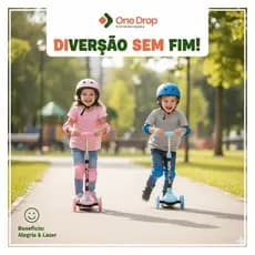 Patinete Infantil Rosa Ou Azul Com 3 Rodas E Led – Tema Variado, Leve E Seguro