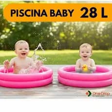 Piscina Inflável Infantil 28 Litros Para Bebê Banheira Portátil Praia