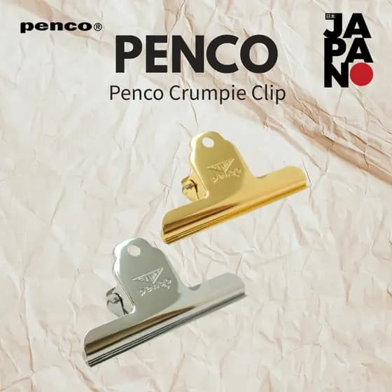 Penco Clampy Clip Ouro Prata Diário/Papelaria Direto Japão