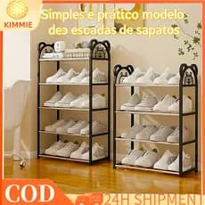 Shoe Rack Organizador Multicamadas Sapateira Infantil Dormitório Estante de Plástico