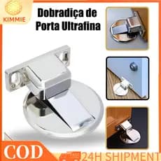 Fecho magnético para porta em liga de zinco Fecho silencioso para porta de quarto Não requer perfura