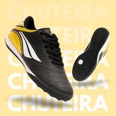Chuteira Society Masculina Campo Grama Sintética Costurada Reforçada Leve Confortável 38 Ao 43