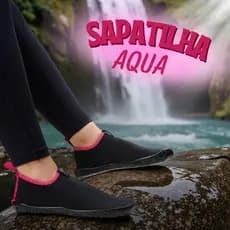 Sapatilha Aquática Unissex Antiderrapante Calce Fácil Ideal Praia Rio Cachoeira Pesca Canoagem