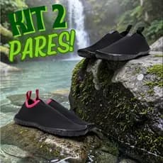 KIT 2 PARES Sapatilha Feminina Casual Confortável Leve Macia Bico Arredondado Elegante Promoção