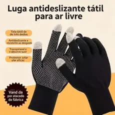 Luvas Esportivas Unissex Antiderrapantes Tela Sensível ao Toque para Motociclismo Montanhismo