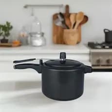 Panela de Pressão Antiaderente - 4,5 litros - cores: Preto e Cereja