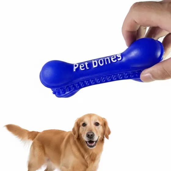 Kit Brinquedo Interativo para Cachorro Osso com Apito