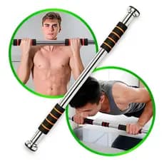 Barra De Porta Ajustável Apoio Regulável 60 A 100cm Flexão Fixa Musculação Crossfit