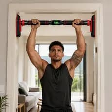 Barra Flexão Porta Ajustável 65-100cm: Musculação Fixa