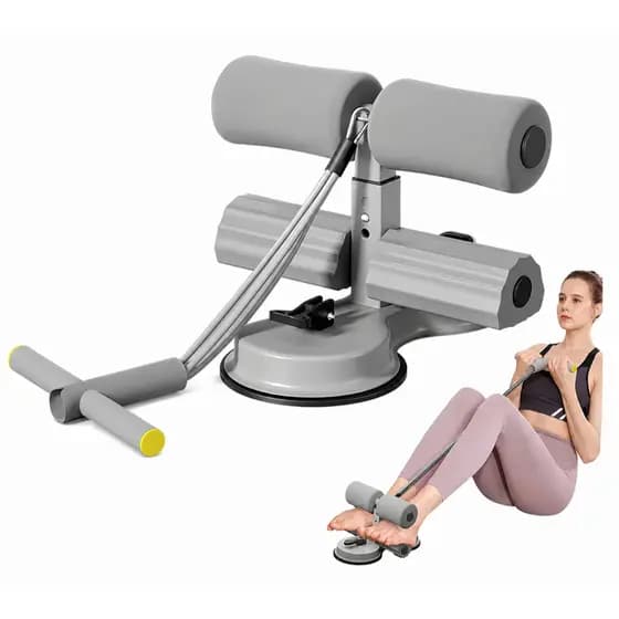 Barra Abdominal Sit Up Bar Suporte Para Pé Fitness Treino Em Casa Academia Musculação Exercícios Core