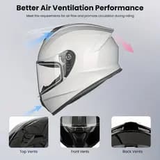 Capacetes De Motocicleta De Rosto Inteiro Para Homens Adultos E Mulheres , Capacete De Moto Leve Modelo AU-T801
