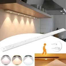 Luminária Inteligente 3Cor Com Sensor De Movimento Faixa Luz LED 60cm luminação Automática