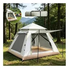Tenda De Acampamento Montagem Automática 8 Pessoas Prática Espaço Amplo Uso Versátil