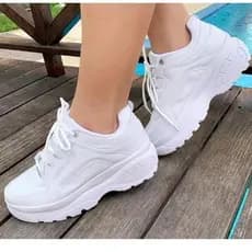 Tênis Feminino Plataforma Moda Blogueira