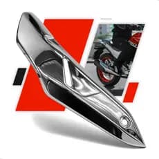 Protetor Escapamento Escape CB Twister 250 Cromado Adaptado Titan Fan 160 Moto