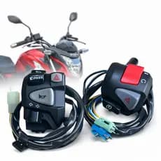 Kit Punho Luz Titan 150 160 Fan Start Modelo Cb 650 Nc750 Com Lampejador + Punho De Partida Cb 500