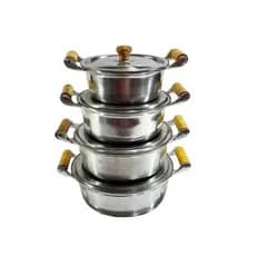 Jogo de Panelas Panelas Grossas de Alumínio Batido Fundido  Cozinha Utensílios domésticos