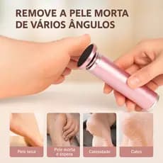 Esfoliador De Pés Removedor De Calos Aparelho Para Spa Pedicure Lixa Limpeza De Pele Suaves E Grossa