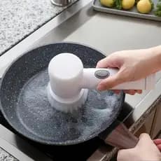 Escova Elétrica Giratória Recarregável USB Portátil Para Limpeza Multiuso De Banheiro E Cozinha