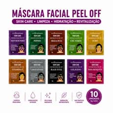 Kit Skin Care Máscaras Faciais Peel Off Skin Care Limpeza Profunda e Pele Hidratada Yoyô Maquiamor Kit com  0