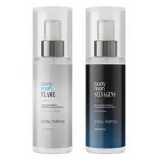 KIT BODY SPLASH MASCULINO  SELVAGENS  E FLAME 200ML - ROYAL PARFUM PERFUME FRESCO AMADEIRADO