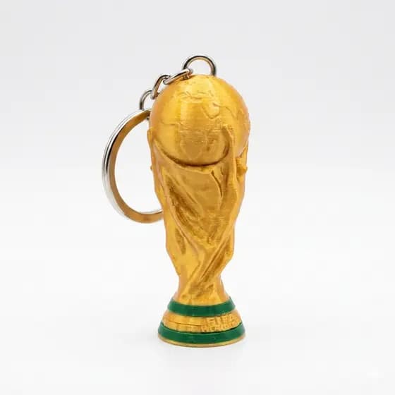 Kit Chaveiro Mini Taca da Copa do Mundo Lembrancinha Festa Futebol Brinde Torcedor Campeonato Presente Geek Impressao 3D
