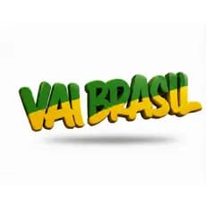 Letreiro Vai Brasil Enfeite Mesa Decoracao Festa Copa Do Mundo Olimpiadas Adereco Torcida Placa Decorativa Mesa 28cm