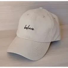 Boné Believe Acredito Beisebol Retro Masculino Feminino Bordado Casual Premium