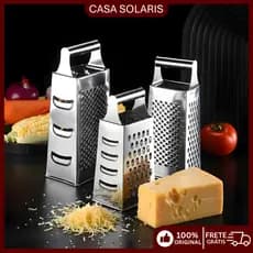 Ralador de Queijo Aço Inox Multiuso para Chocolate Legumes Batata Cenoura Cozinha