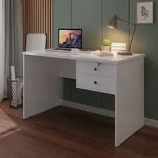Mesa de Escritório Casa Quarto com gavetas para home office - Envio Imediato