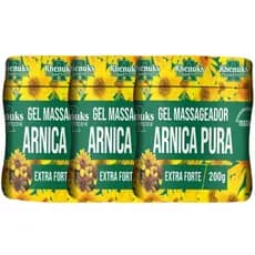 Gel Massageador Arnica Pura Extra Forte 200g - Alivio Dor Muscular Rhenuks Envio Imediato