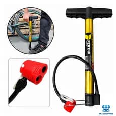 Bomba De Ar Para Encher Pneu De Bicicleta Carro Moto Manual 30cm Envio Imediato