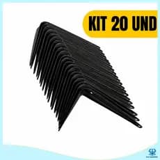 Kit 10 Pcs/15 Pcs /20 Pc Suporte 15x20cm Para Prateleira Cantoneira Preta Suporte Mão Francesa