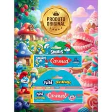 Kit com 2 hidratantes labial - Carmed - Smurf + Dentadura