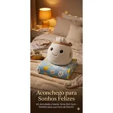Kit de Almofada e Manta(Cobertor) infantil